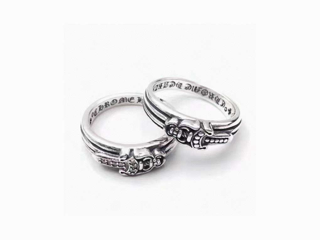  精工版本 chromehearts 克罗心宝剑戒指❤ 古银工艺 正品开模 男女指环 情侣对戒，朋克戒指
