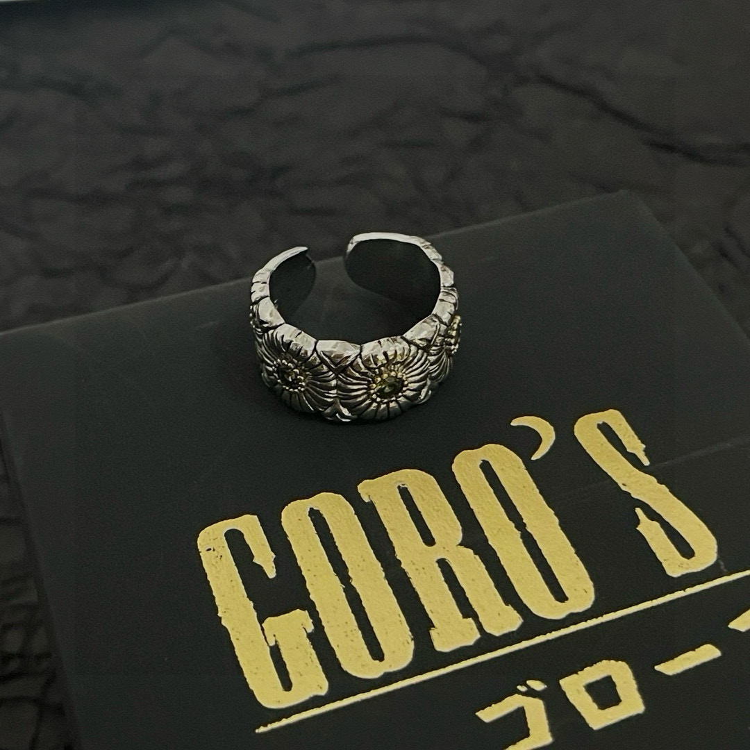   【新品上架】Goro’s高桥吾郎雏菊戒指，顶级版本 认准独家拍摄 主攻高端市场 绝对区别普通版本！图