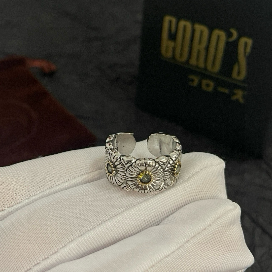   【新品上架】Goro’s高桥吾郎雏菊戒指，顶级版本 认准独家拍摄 主攻高端市场 绝对区别普通版本！图