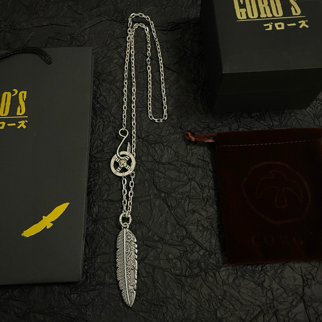   【新品上架】Goro’s高桥吾郎复古树叶吊坠 经典项链  顶级版本 认准独家拍摄 主攻高端市场 绝对