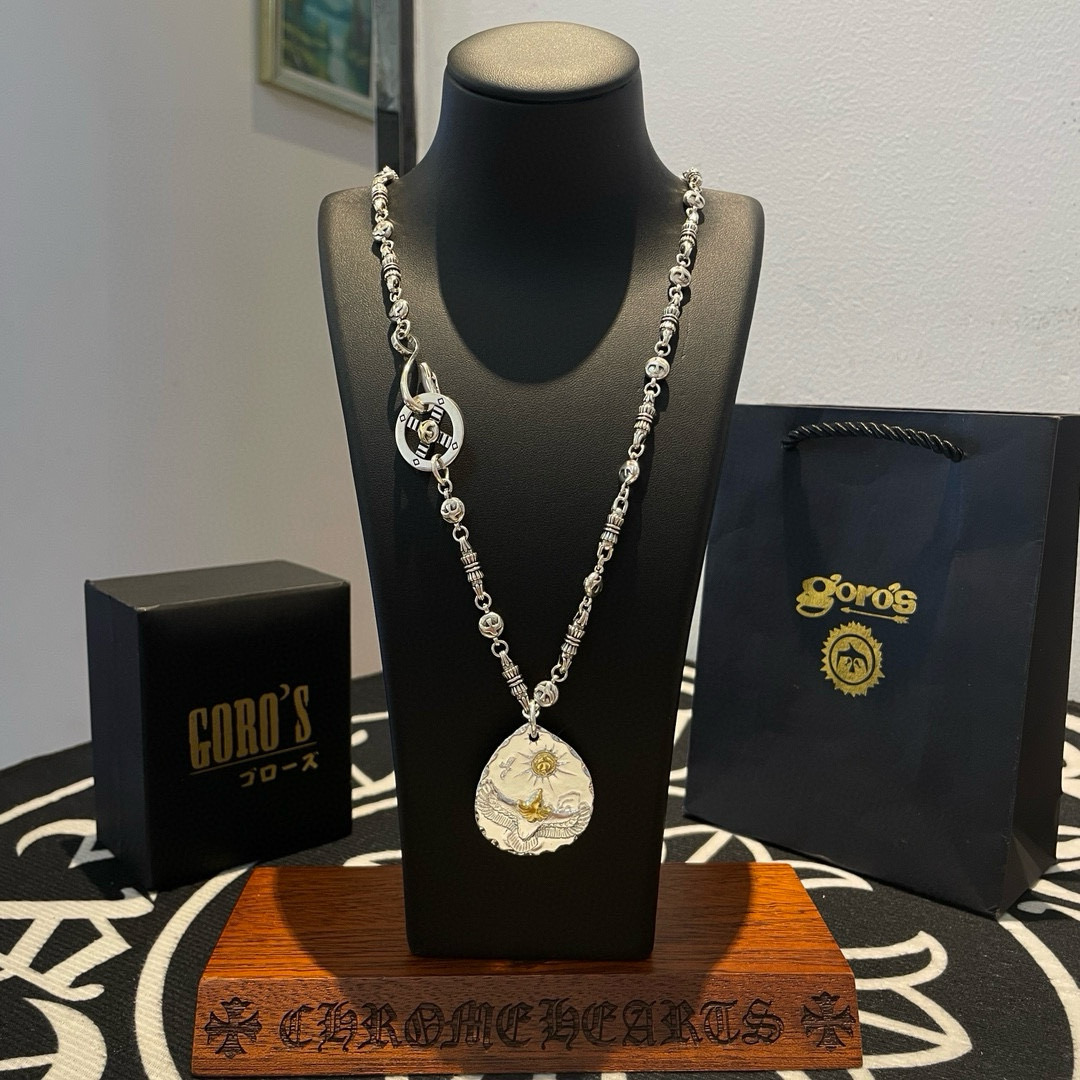 【新品上架】Goro’s高桥吾郎银牌飞鹰吊坠，高桥经典飞鸟项链，顶级版本，认准独家拍摄，主攻高端市场 ，