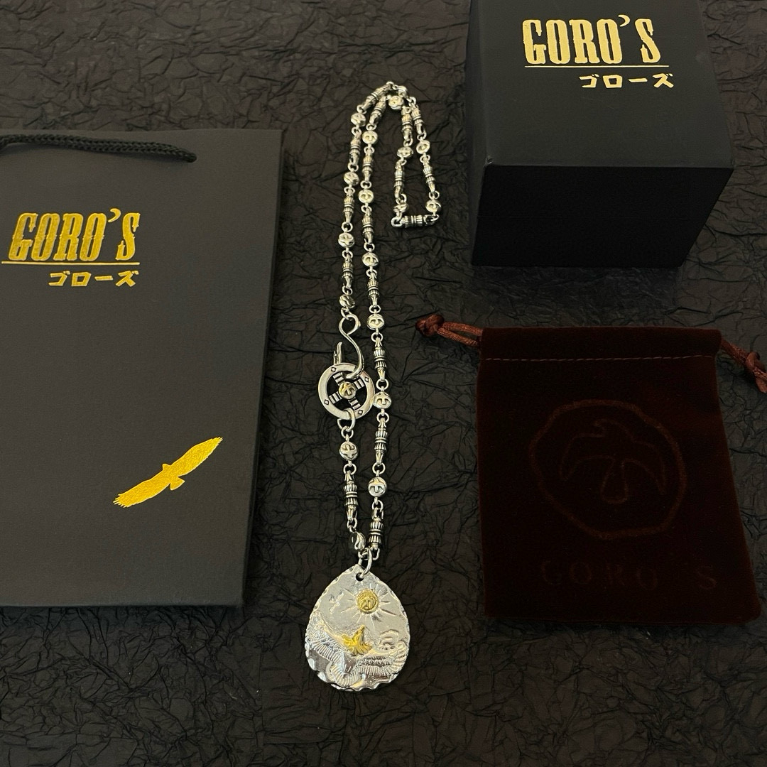 【新品上架】Goro’s高桥吾郎银牌飞鹰吊坠，高桥经典飞鸟项链，顶级版本，认准独家拍摄，主攻高端市场 ，