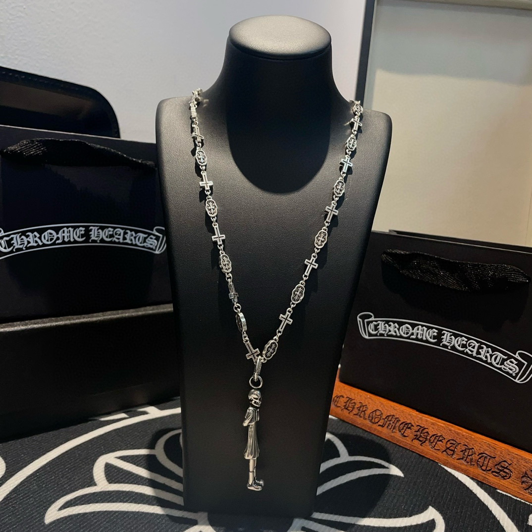  抖音/快手/ins/小红书/直播热门 ，新款【专柜品质】Chrome Hearts克罗心十字架项链 ，