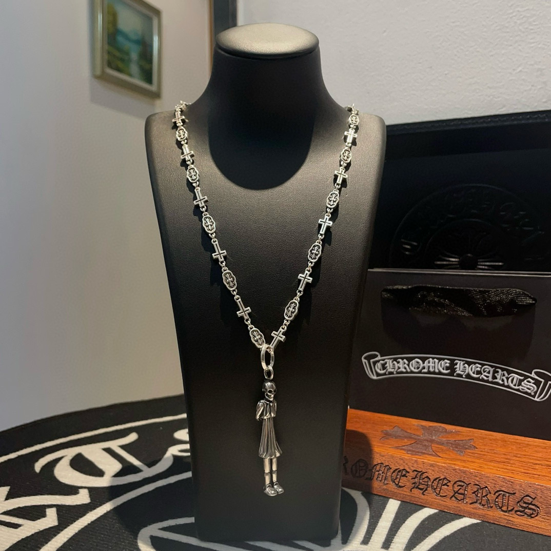  抖音/快手/ins/小红书/直播热门 ，新款【专柜品质】Chrome Hearts克罗心十字架项链 ，