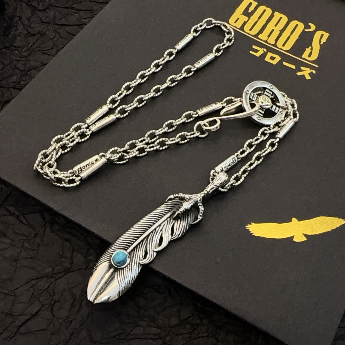 【新品上架】Goro’s高桥吾郎鹰爪羽毛吊坠，高桥经典项链，顶级版本，认准独家拍摄，主攻高端市场 ，快手