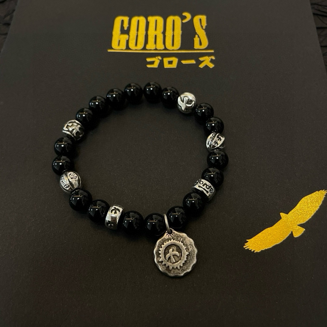 批【新品上架】Goro’s高桥吾郎黑曜石手串手链，顶级版本 认准独家拍摄 主攻高端市场 绝对区别普通版本