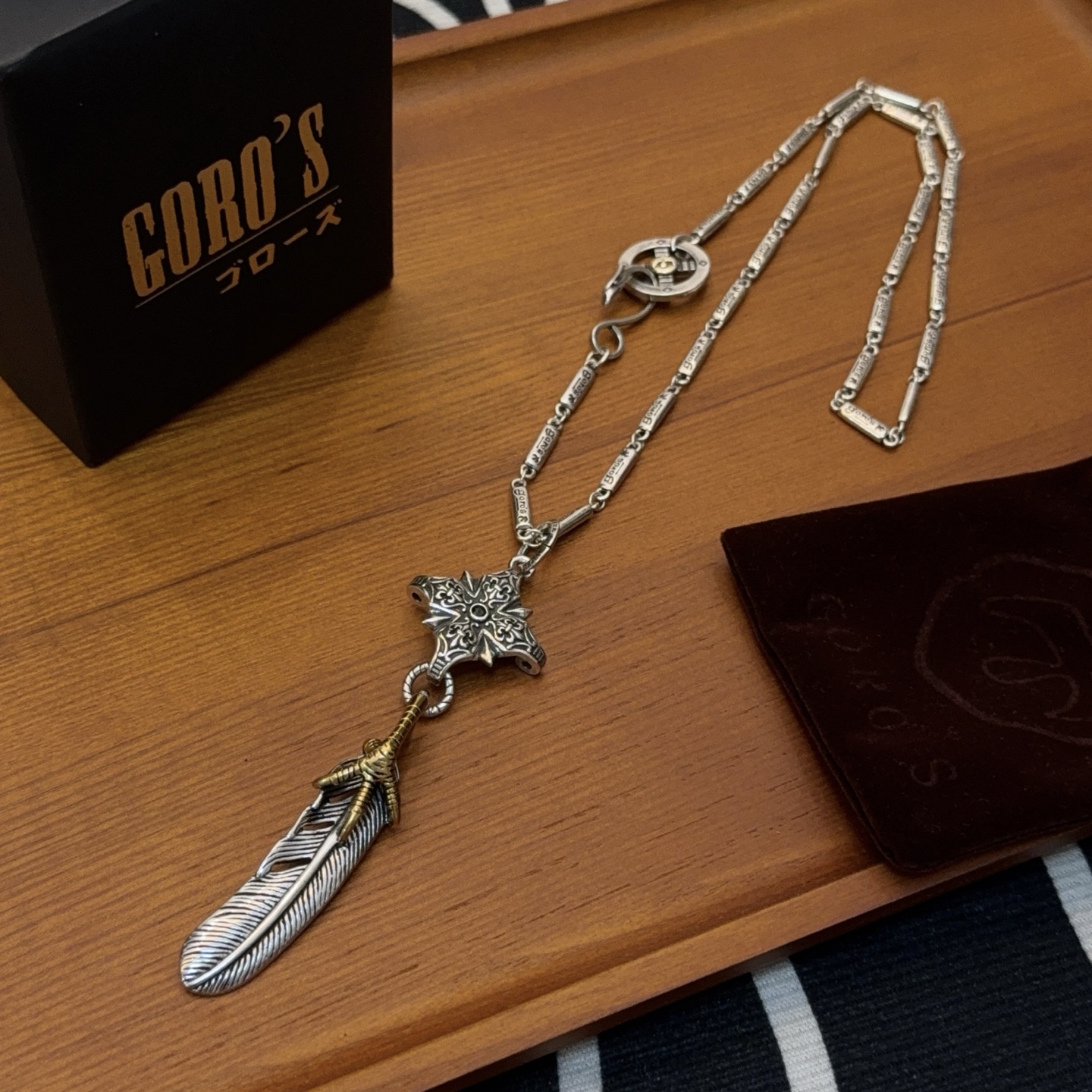 【新品上架】Goro’s高桥吾郎鹰爪羽毛吊坠，高桥经典项链，顶级版本，认准独家拍摄，主攻高端市场 ，快手
