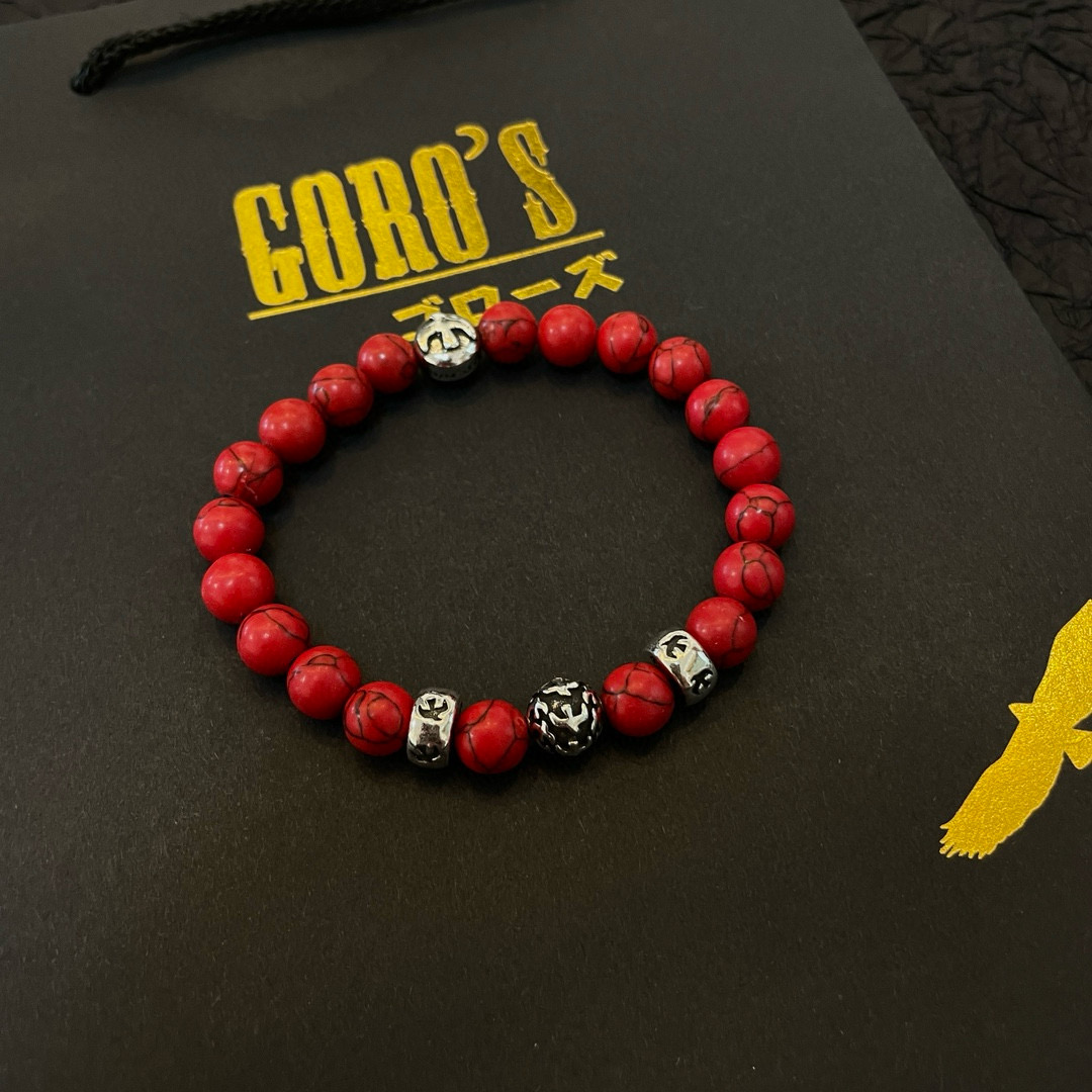 【新品上架】Goro’s高桥吾郎红松石手串手链，顶级版本 认准独家拍摄 主攻高端市场 绝对区别普通版本！