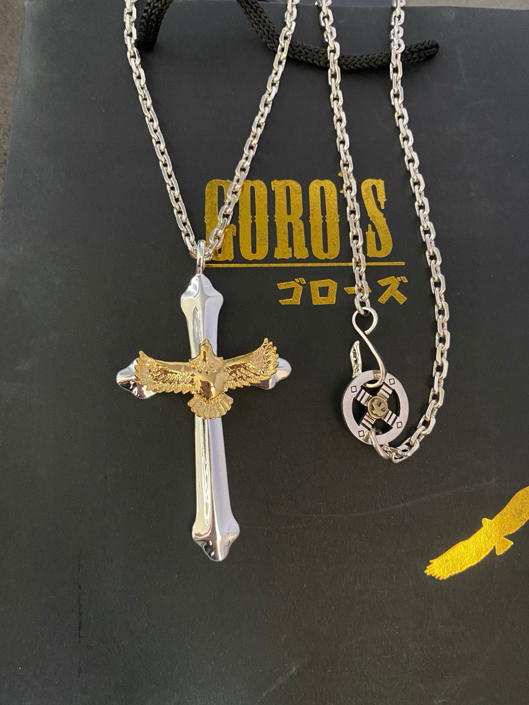 【新品上架】Goro’s高桥吾郎金鹰十字架吊坠，高桥经典项链，顶级版本，认准独家拍摄，主攻高端市场 ，快