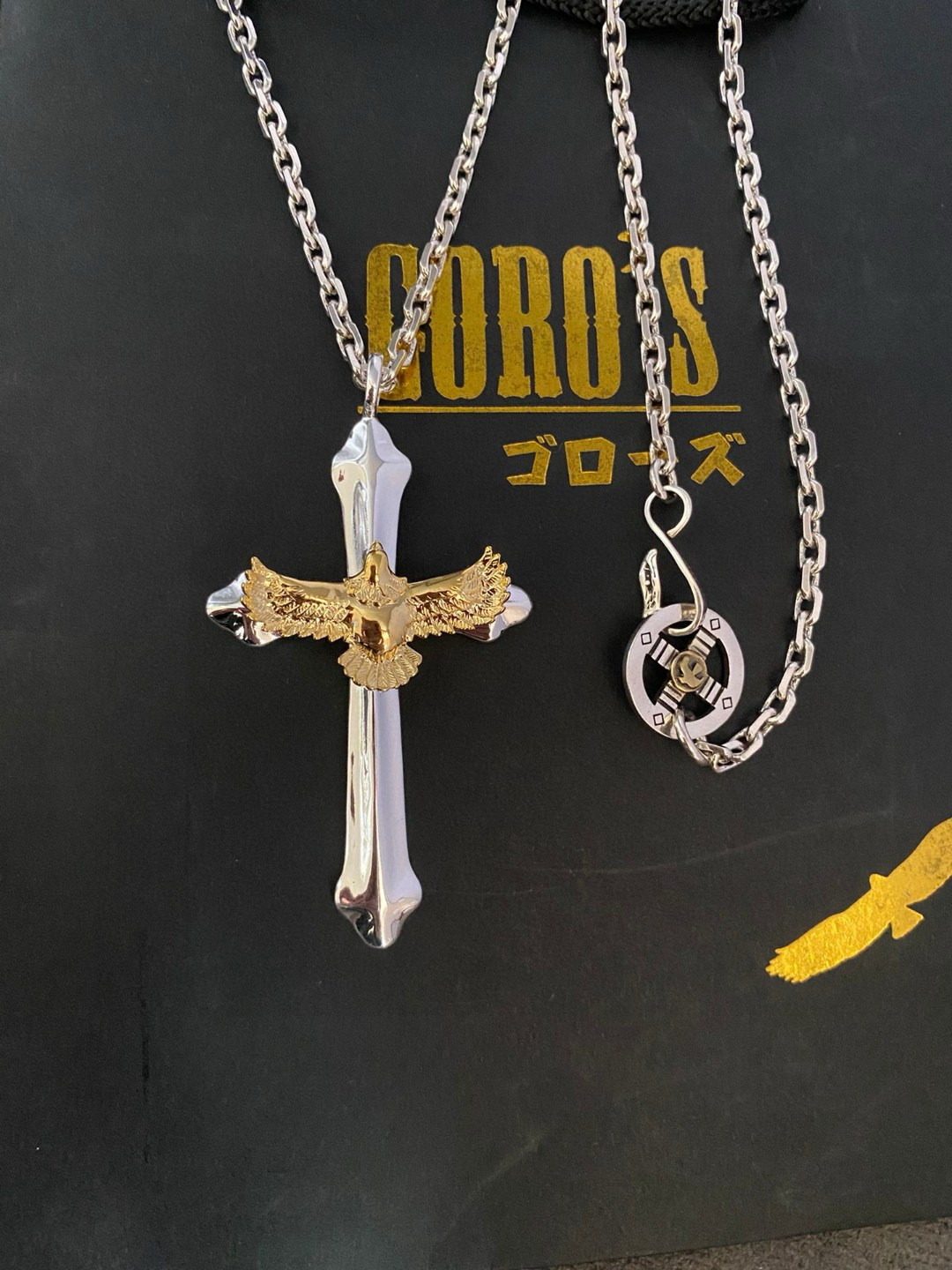 【新品上架】Goro’s高桥吾郎金鹰十字架吊坠，高桥经典项链，顶级版本，认准独家拍摄，主攻高端市场 ，快