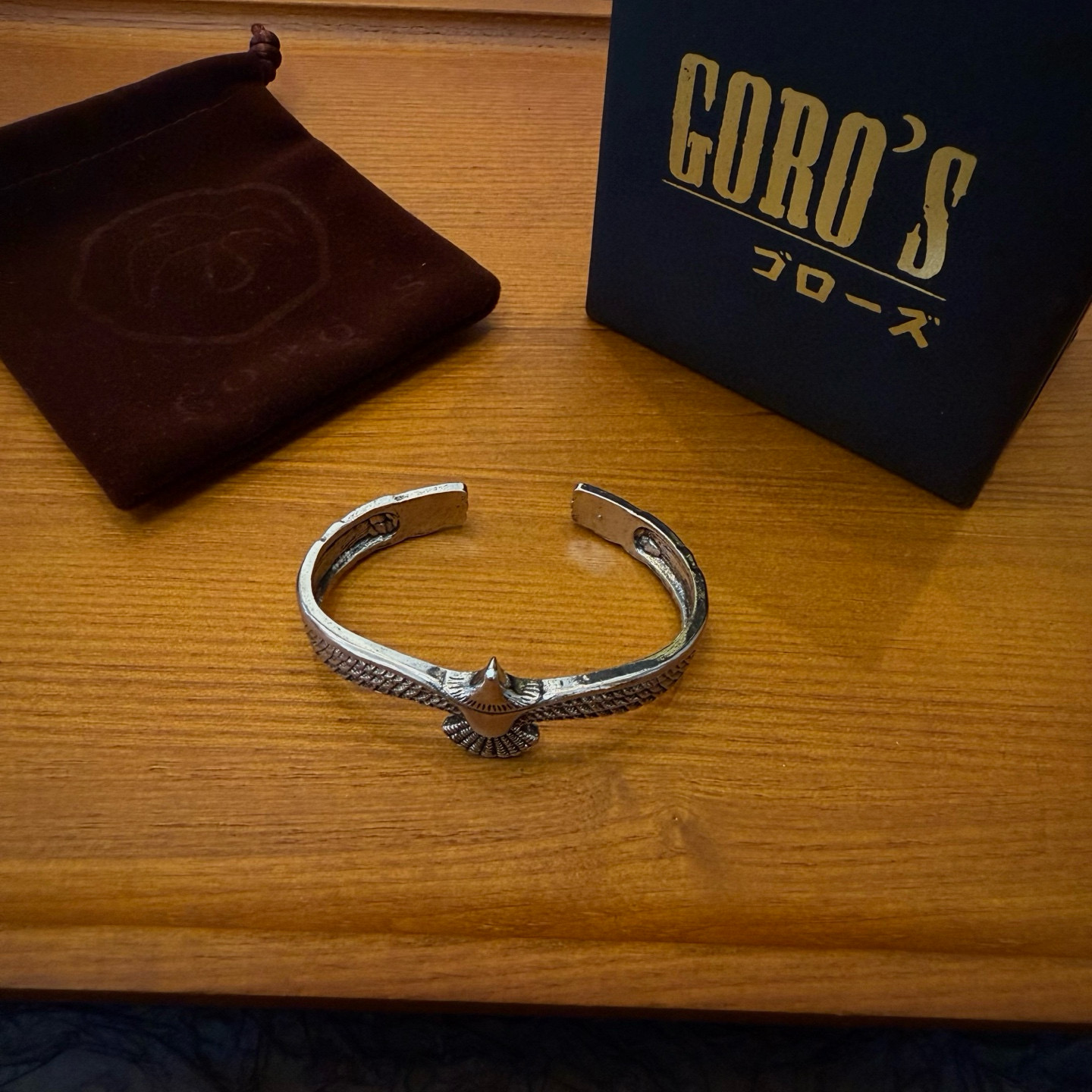 【新品上架】Goro’s高桥吾郎老鹰开口手镯，顶级版本 认准独家拍摄 主攻高端市场 绝对区别普通版本！图