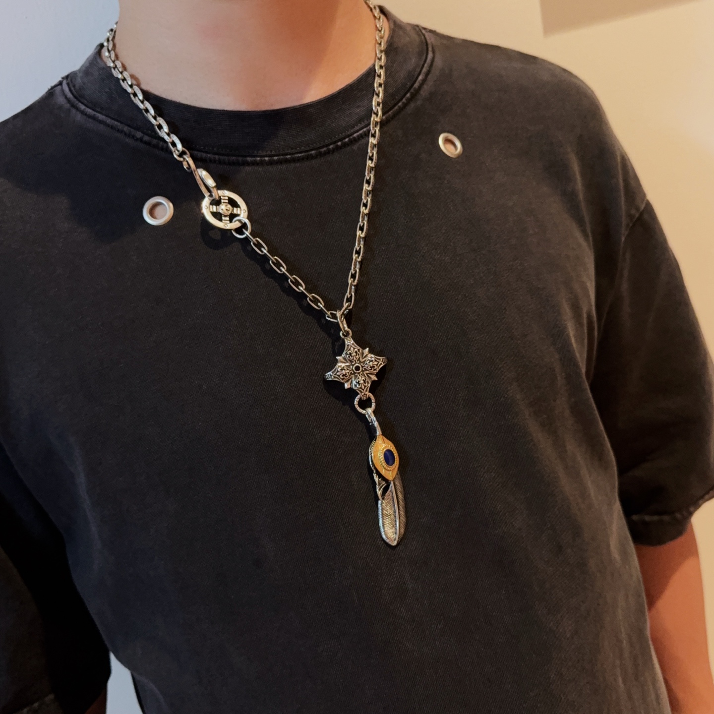 【新品上架】Goro’s高桥吾郎羽毛吊坠，高桥经典项链，顶级版本，认准独家拍摄，主攻高端市场 ，快手/i