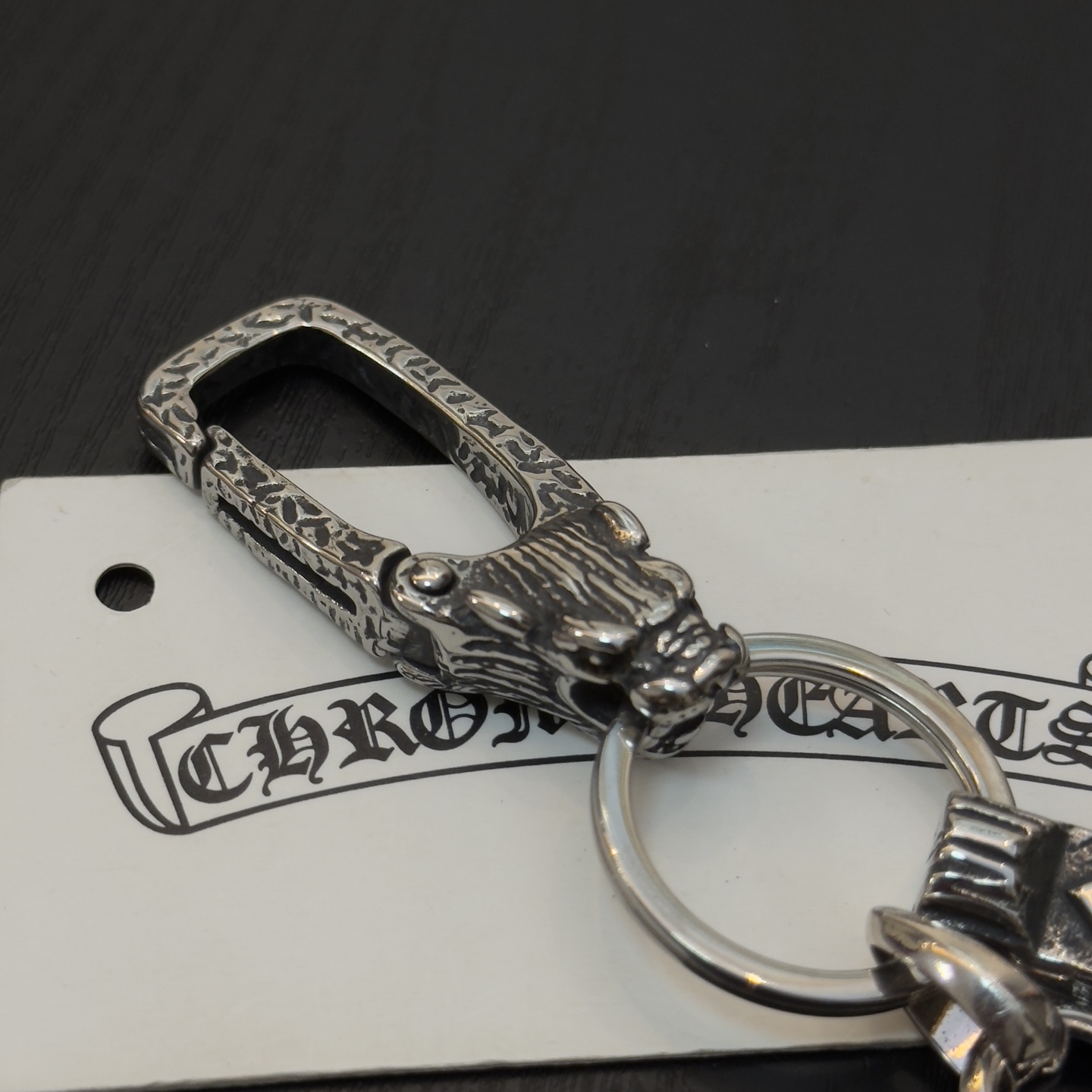 Chrome Hearts ❤️ 克罗心火焰十字架钥匙扣 大龙虾扣 雕刻工艺 精工品质 纯手工打造 ～正