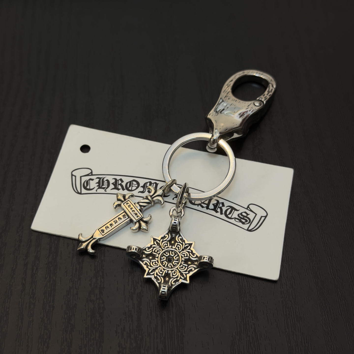 Chrome Hearts ❤️ 克罗心十字架钥匙扣 大龙虾扣 雕刻工艺 精工品质 纯手工打造 ～正品开