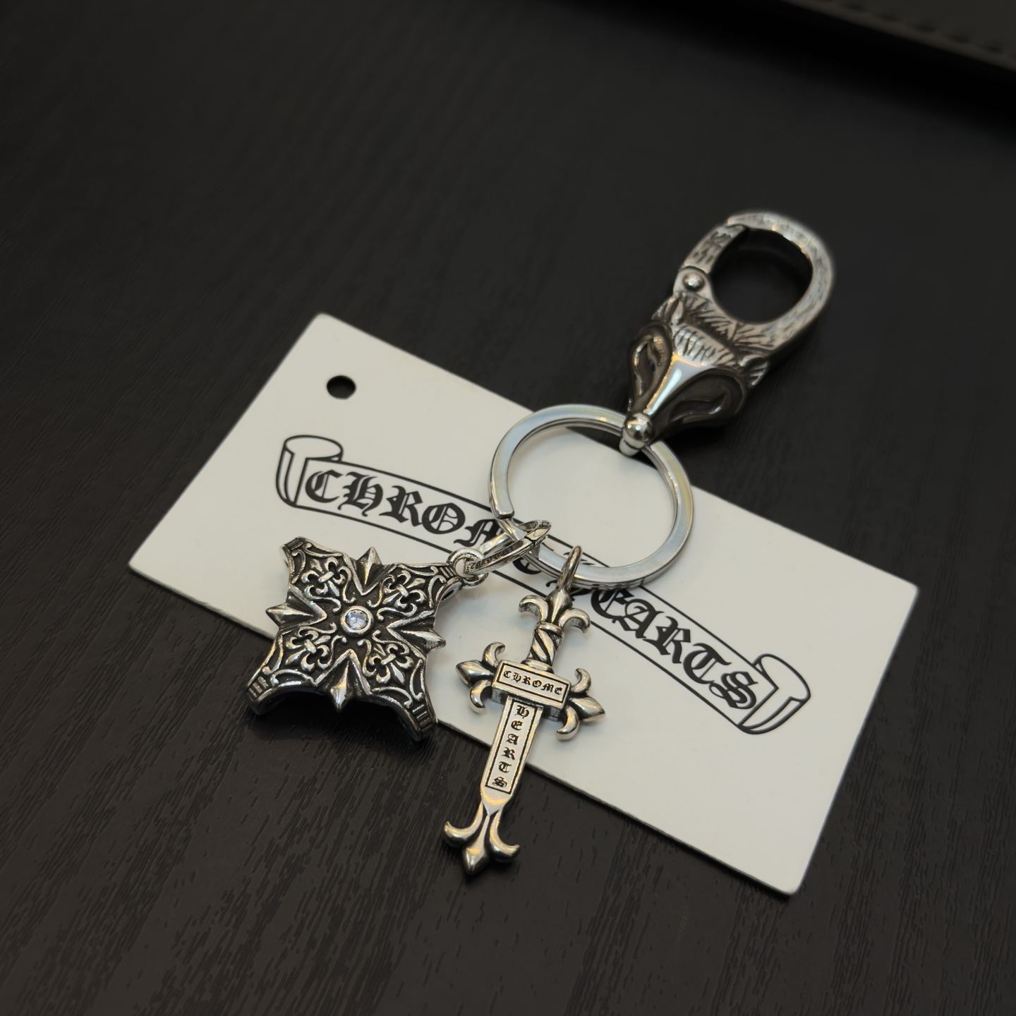Chrome Hearts ❤️ 克罗心十字架钥匙扣 大龙虾扣 雕刻工艺 精工品质 纯手工打造 ～正品开