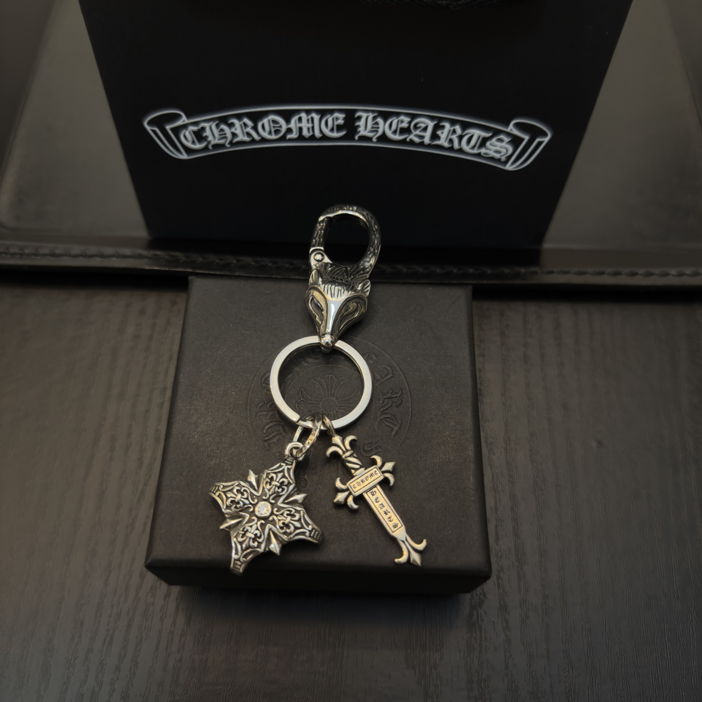 Chrome Hearts ❤️ 克罗心十字架钥匙扣 大龙虾扣 雕刻工艺 精工品质 纯手工打造 ～正品开
