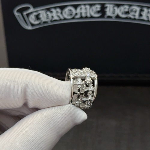 Chrome Hearts Full Diamond Cross Ring, Vintage Style, High Quality 1 Chrome Hearts Full Diamond Cross Ring, Vintage Style, High Quality