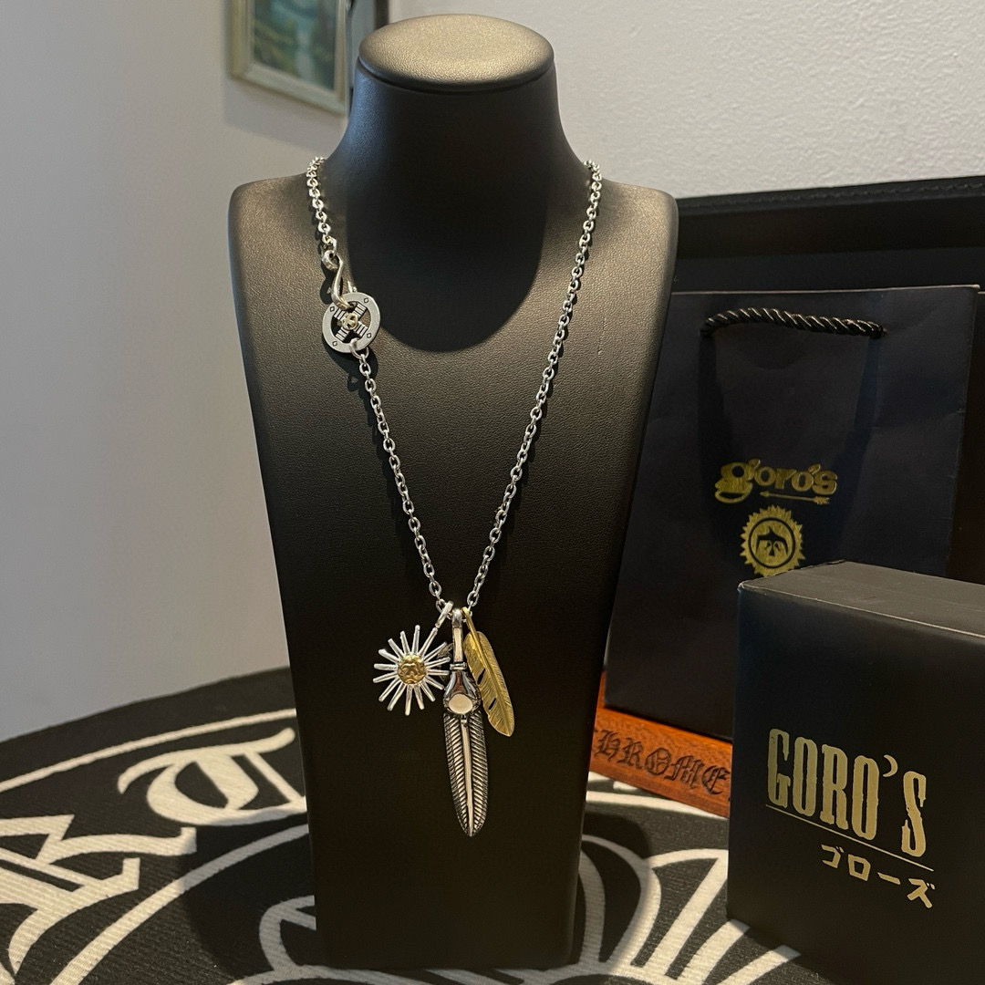 NO:543053,[New Products are on the Shelves] Goro Takahashi Goro Sea Urchin Golden Bear Feather Necklace, Top Version, Accepted Exclusive Shooting, Mainly Focused on the High-end Market, Absolutely Different from the Ordinary Version!  The details of the picture product are consistent with ZP!  Original production process, precision quality, purely handmade, authentic model opening, fashion essentials, both men and women can wear, same couple style, rock punk silver style, retro elements, trendy and versatile, same style on the official website, fine jewelry, necklace19860909【新品上架】Goro’s高桥吾郎海胆金贝羽毛项链,顶级版本 认准独家拍摄 主攻高端市场 绝对区别普通版本！图片产品细节与ZP一致！原版制作工艺 精工品质 纯手工打造 ～正品开模潮流时尚必备 男女均可佩戴 情侣款同款 摇滚朋克泰银风格 复古元素 潮流百搭 官网同款,饰品精品,necklace,Jewelry