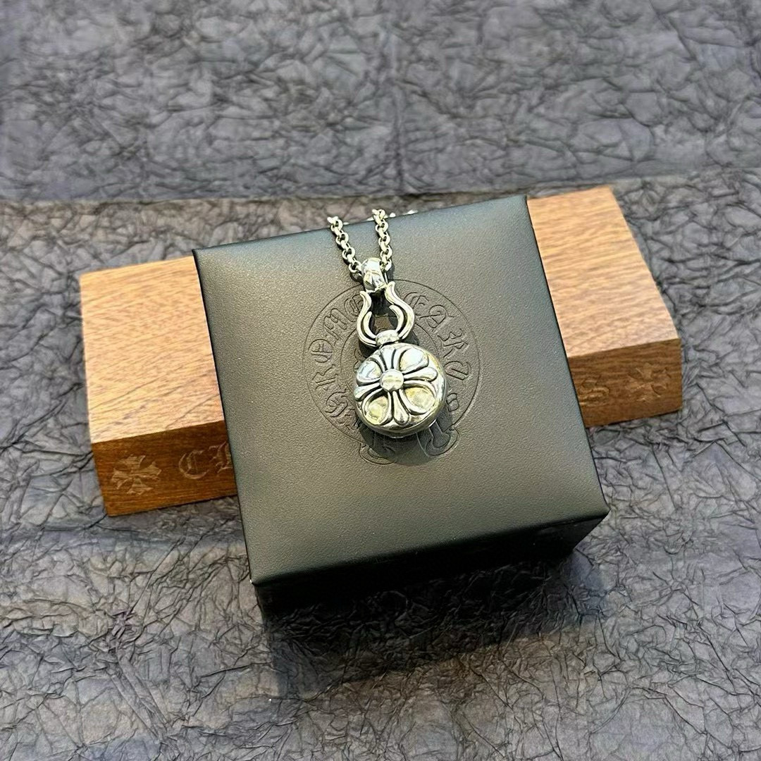 NO:556342,[Chrome Hearts] Original replica Seiko version Classic retro gourd pendant necklace Super versatile Classic hot style, jewelry boutique, chrome hearts, chrome hearts, necklace19860909【Chrome Hearts克罗心】原版复刻 精工版本 经典复古葫芦吊坠项链 超级百搭 经典爆款,饰品精品,chrome hearts,chrome hearts,necklace,Jewelry