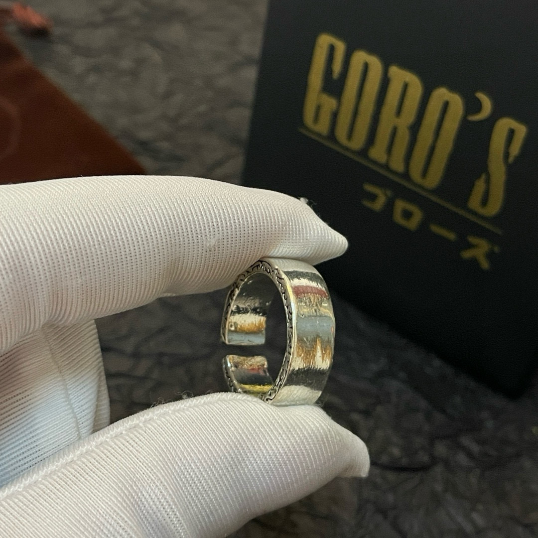 NO:557681,[New product on the shelves] Goro’s Goro Takahashi’s vintage Midas gold open ring, top version, look for exclusive shooting, focus on the high-end market, absolutely different from the ordinary version!  The product details in the pictures are consistent with ZP!  Original production process, exquisite quality, purely handmade ~ Authentic mold opening, a must-have for fashion, can be worn by both men and women, the same style for couples, rock punk Thai silver style, retro elements, trendy and versatile, the same style as the official website, fine jewelry, ring19860909【新品上架】Goro’s高桥吾郎复古点金开口戒指,顶级版本 认准独家拍摄 主攻高端市场 绝对区别普通版本！图片产品细节与ZP一致！原版制作工艺 精工品质 纯手工打造 ～正品开模潮流时尚必备 男女均可佩戴 情侣款同款 摇滚朋克泰银风格 复古元素 潮流百搭 官网同款,饰品精品,ring,Jewelry