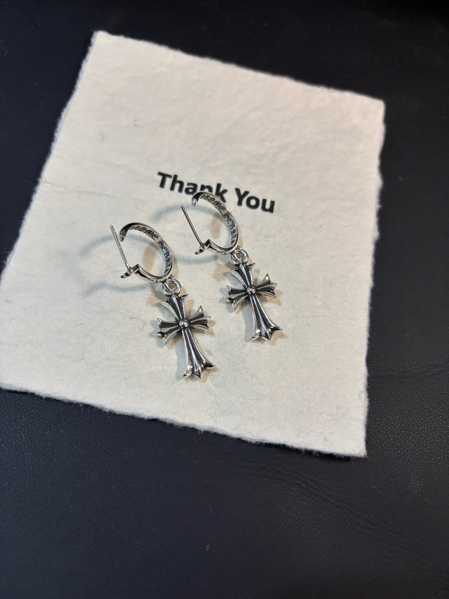 Chrome Hearts 克罗心𝐂𝐡𝐫𝐨𝐦𝐞 𝐡𝐞𝐚𝐫𝐭𝐬 大十字宝剑耳钉