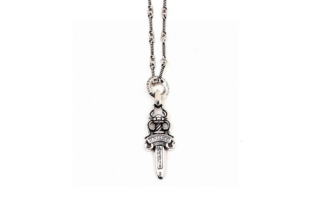 PChrome Hearts ❤️  克罗心宝剑吊坠 竹节链 进口制作工艺 精工 纯手工打造 ～正品开模