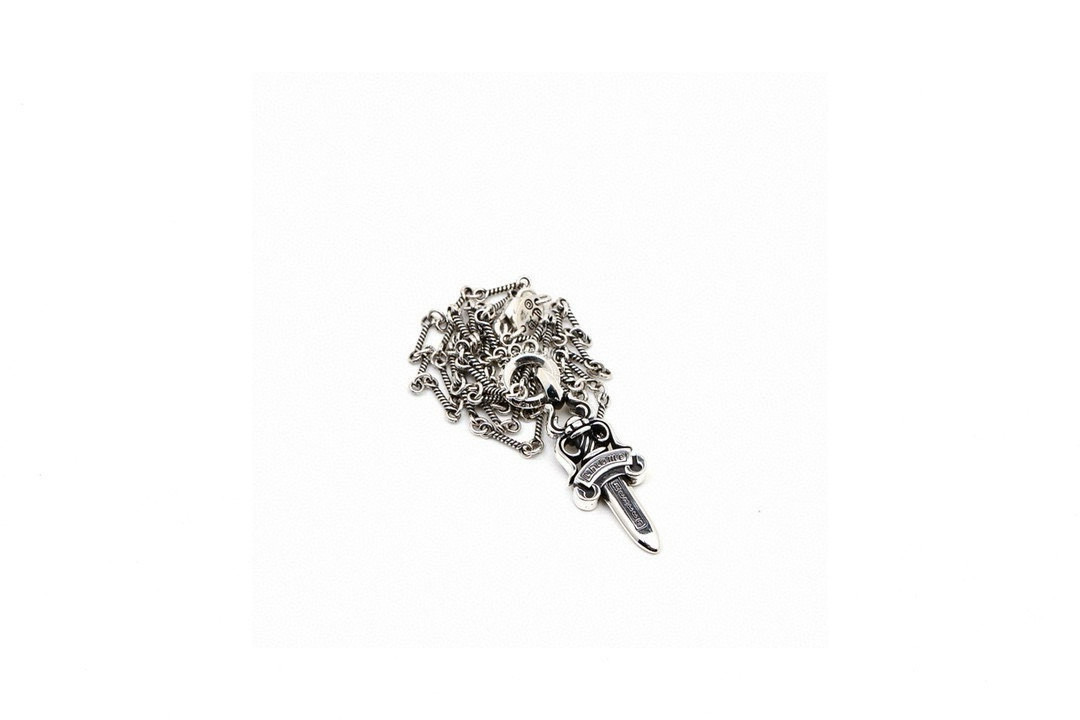 PChrome Hearts ❤️  克罗心宝剑吊坠 竹节链 进口制作工艺 精工 纯手工打造 ～正品开模