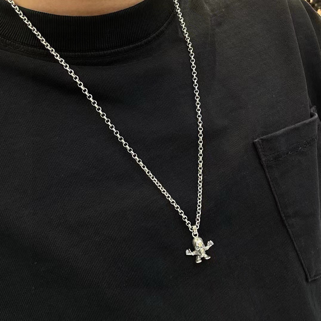 Chrome Hearts Hearts克罗心 小丑骷髅头吊坠项链 精工版本 绝非市面普通版本 精美百搭款 做工跟zp几乎没差