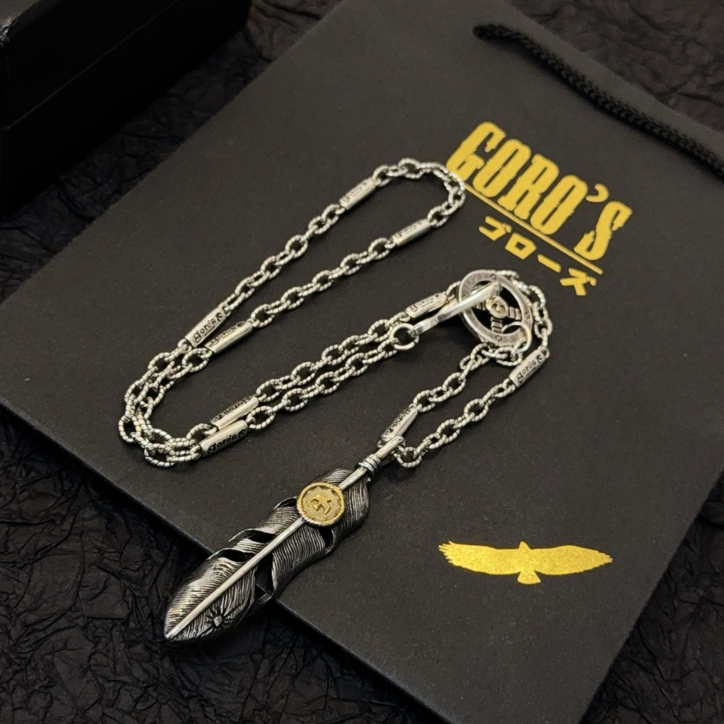 Goro's 新品上架Goro’s高桥吾郎羽毛项链 认准独家拍摄 主攻高端市场 快手/ins/小红书热门款