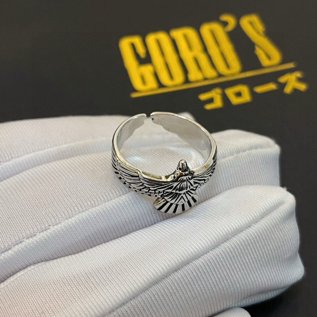 NO:643261,Batch [new product on the shelves] Goro’s Goro Takahashi Eagle Open Ring, top version, look for exclusive shooting, focus on the high-end market, absolutely different from the ordinary version!  The product details in the pictures are consistent with ZP!  Original production process, exquisite quality, purely handmade ~ Genuine open mold, fashionable must-have, can be worn by both men and women, same style for couples, rock punk Thai silver style, retro elements, trendy and versatile, same style as the official website, fine jewelry, ring19860909批【新品上架】Goro’s高桥吾郎老鹰开口戒指,顶级版本 认准独家拍摄 主攻高端市场 绝对区别普通版本！图片产品细节与ZP一致！原版制作工艺 精工品质 纯手工打造 ～正品开模潮流时尚必备 男女均可佩戴 情侣款同款 摇滚朋克泰银风格 复古元素 潮流百搭 官网同款,饰品精品,ring,Jewelry