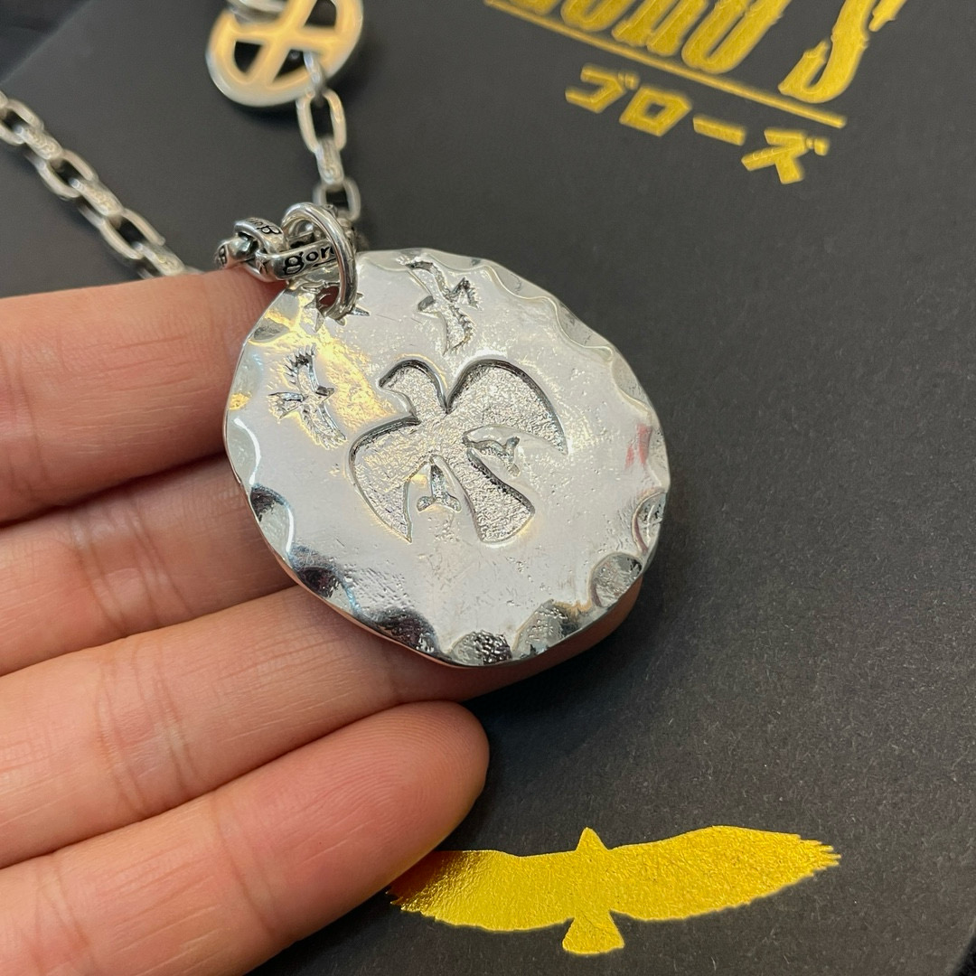 Goro's 批 【新品上架】Goro’s高桥吾郎银饼老鹰十字架吊坠 高桥吾郎字母项链 认准独家拍摄