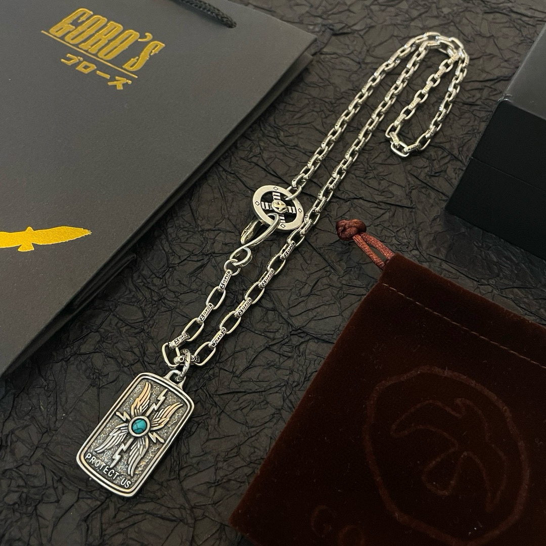 Goro's 批 【新品上架】Goro’s高桥吾郎老鹰十字架吊坠 高桥 项链 认准独家拍摄 主攻高端市场