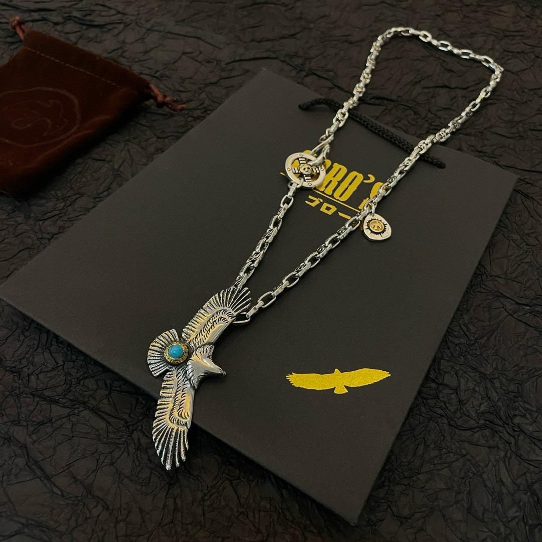 Goro's 批 【新品上架】Goro’s高桥吾郎松石老鹰吊坠 高桥 项链 认准独家拍摄 主攻高端市场