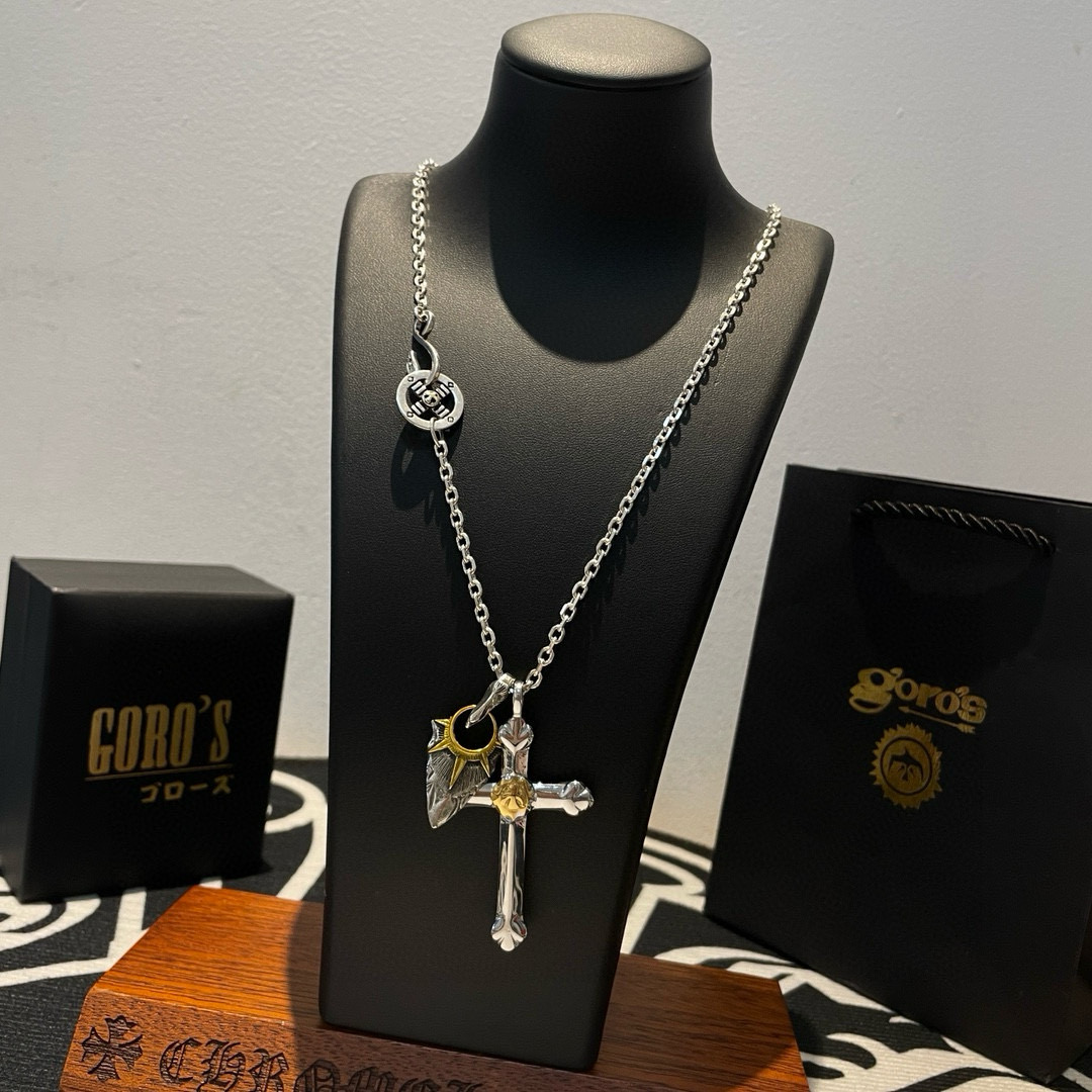 Goro's 批 【新品上架】Goro’s高桥吾郎点金十字架吊坠 高桥 项链 认准独家拍摄 主攻高端市场