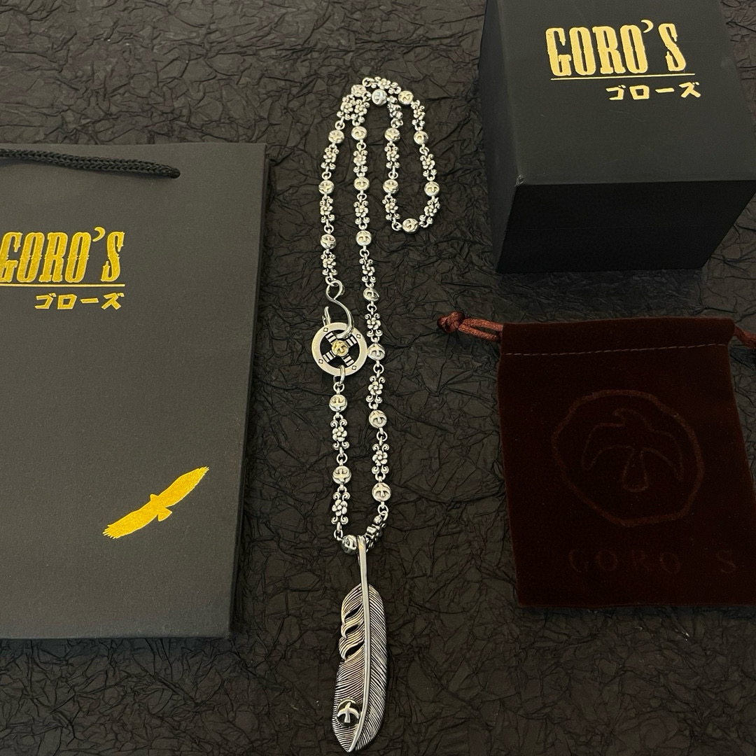 💰150     【新品上架】Goro&rsquo;s高桥吾郎复古羽毛吊坠 高桥经典飞鸟项链  顶级版本 认准独家拍摄 主攻高端市场 绝对区别普通版本！图片产品细节与ZP一致！原版制作工艺 精工品质 纯手工打造 ～正品开模💝潮流时尚必备 男女均可佩戴 情侣款同款 摇滚朋克泰银风格 复古元素 潮流百搭 官网同款❤️