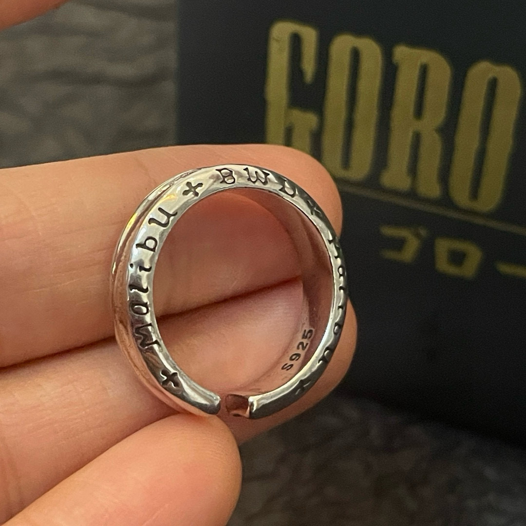 批💰85  【新品上架】Goro&rsquo;s高桥吾郎开口戒指，顶级版本 认准独家拍摄 主攻高端市场 绝对区别普通版本！图片产品细节与ZP一致！原版制作工艺 精工品质 纯手工打造 ～正品开模💝潮流时尚必备 男女均可佩戴 情侣款同款 摇滚朋克泰银风格 复古元素 潮流百搭 官网同款❤️