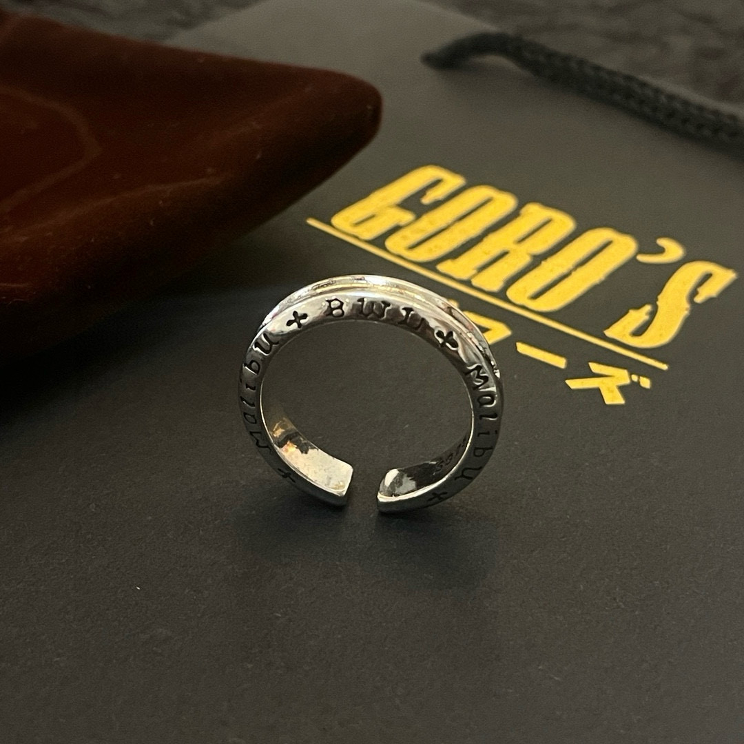 批💰85  【新品上架】Goro&rsquo;s高桥吾郎开口戒指，顶级版本 认准独家拍摄 主攻高端市场 绝对区别普通版本！图片产品细节与ZP一致！原版制作工艺 精工品质 纯手工打造 ～正品开模💝潮流时尚必备 男女均可佩戴 情侣款同款 摇滚朋克泰银风格 复古元素 潮流百搭 官网同款❤️