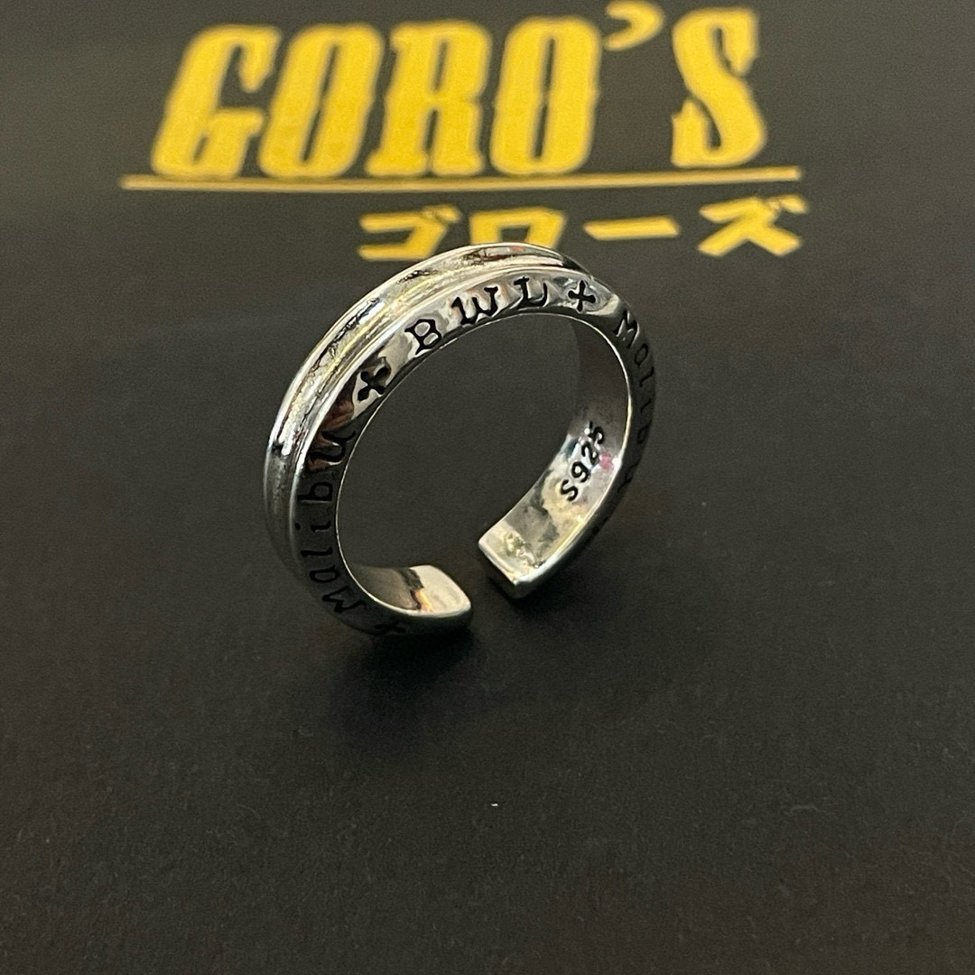 批💰85  【新品上架】Goro&rsquo;s高桥吾郎开口戒指，顶级版本 认准独家拍摄 主攻高端市场 绝对区别普通版本！图片产品细节与ZP一致！原版制作工艺 精工品质 纯手工打造 ～正品开模💝潮流时尚必备 男女均可佩戴 情侣款同款 摇滚朋克泰银风格 复古元素 潮流百搭 官网同款❤️