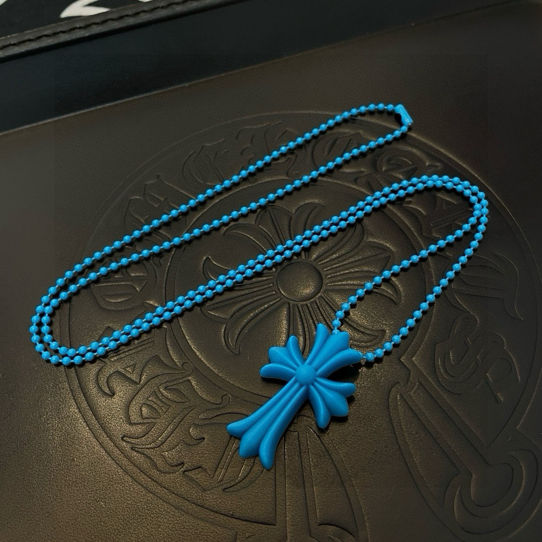Chrome Hearts 新款Chrome Hearts 克罗心十字架树脂项链 工艺 颜色非常俏皮