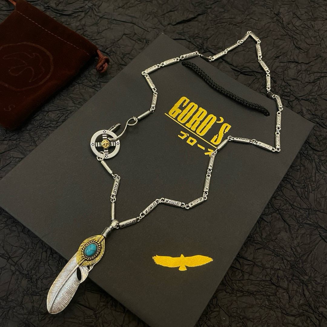 Goro's 新品上架Goro’s高桥吾郎 松石羽毛吊坠