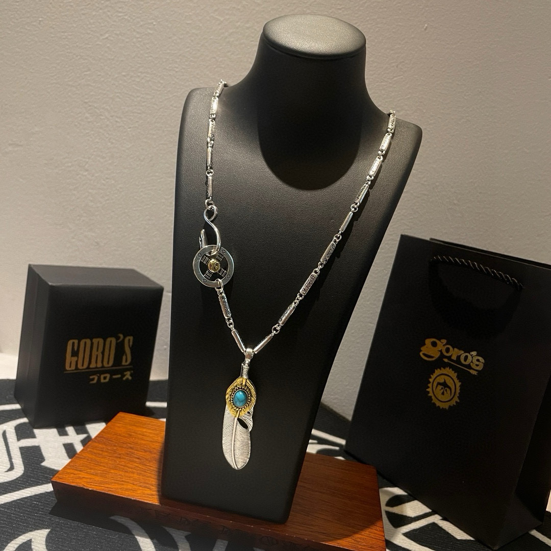 Goro's 新品上架Goro’s高桥吾郎 松石羽毛吊坠