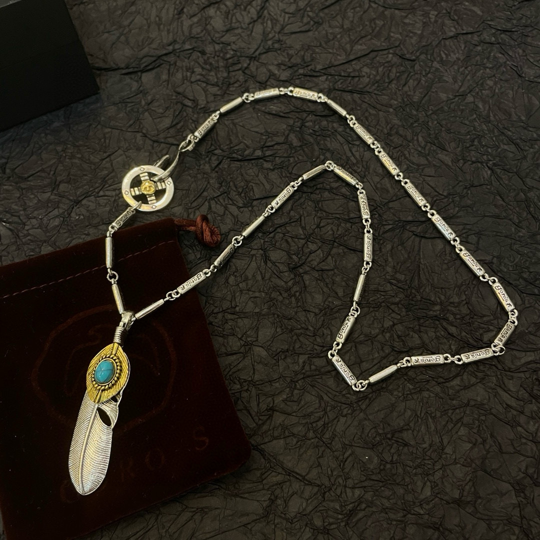 Goro's 新品上架Goro’s高桥吾郎 松石羽毛吊坠