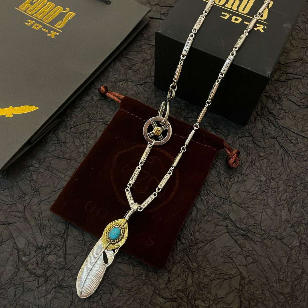 Goro's 新品上架Goro’s高桥吾郎 松石羽毛吊坠