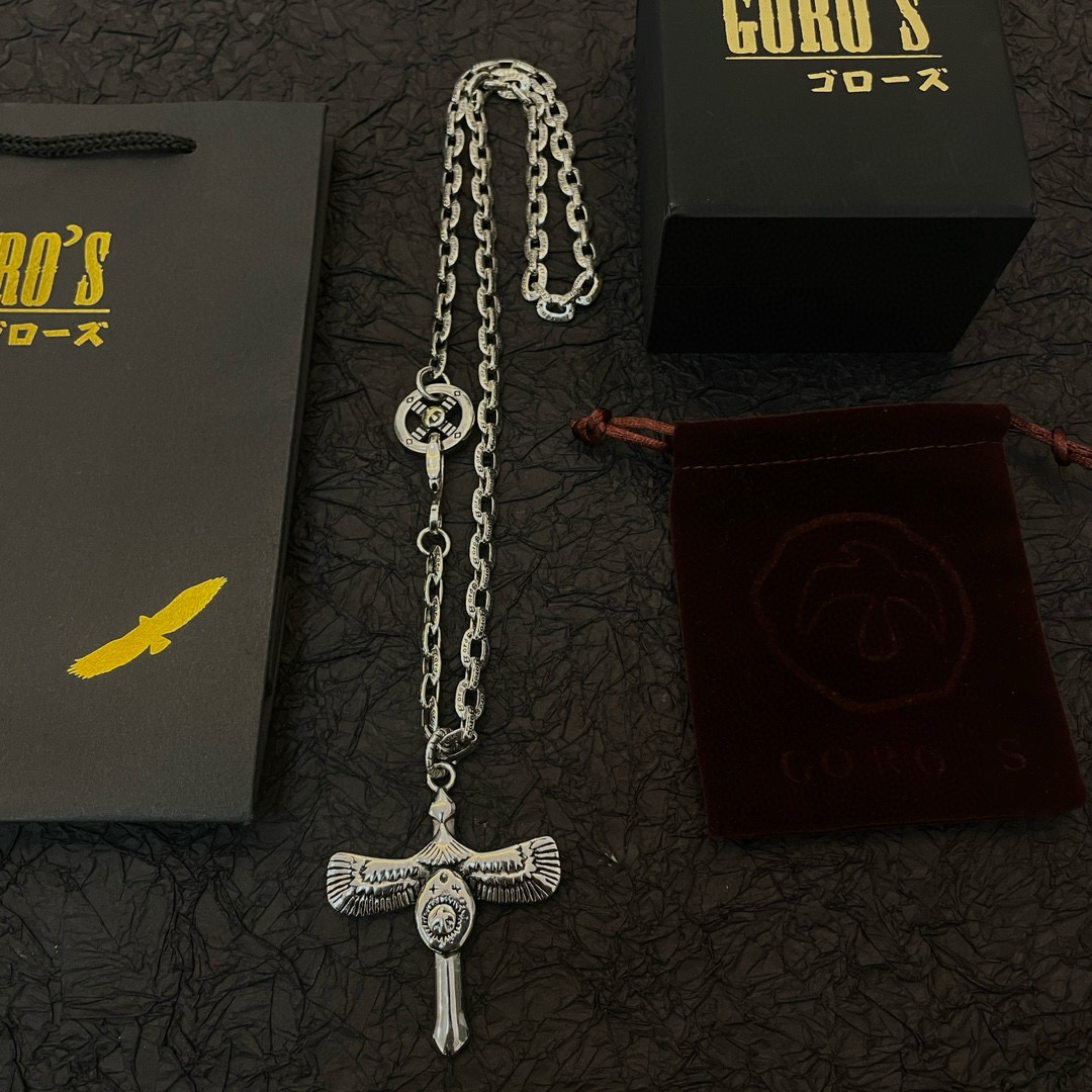 新品上架】Goro’s高桥吾郎松石海胆银饼吊坠,高桥经典项链,顶级版本,认准独家拍摄,主攻高端市场 ,快手/ins/小红书热门款 9
