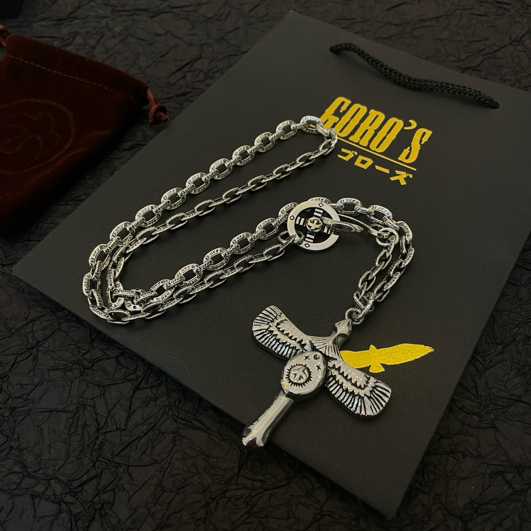 新品上架】Goro’s高桥吾郎松石海胆银饼吊坠,高桥经典项链,顶级版本,认准独家拍摄,主攻高端市场 ,快手/ins/小红书热门款 6