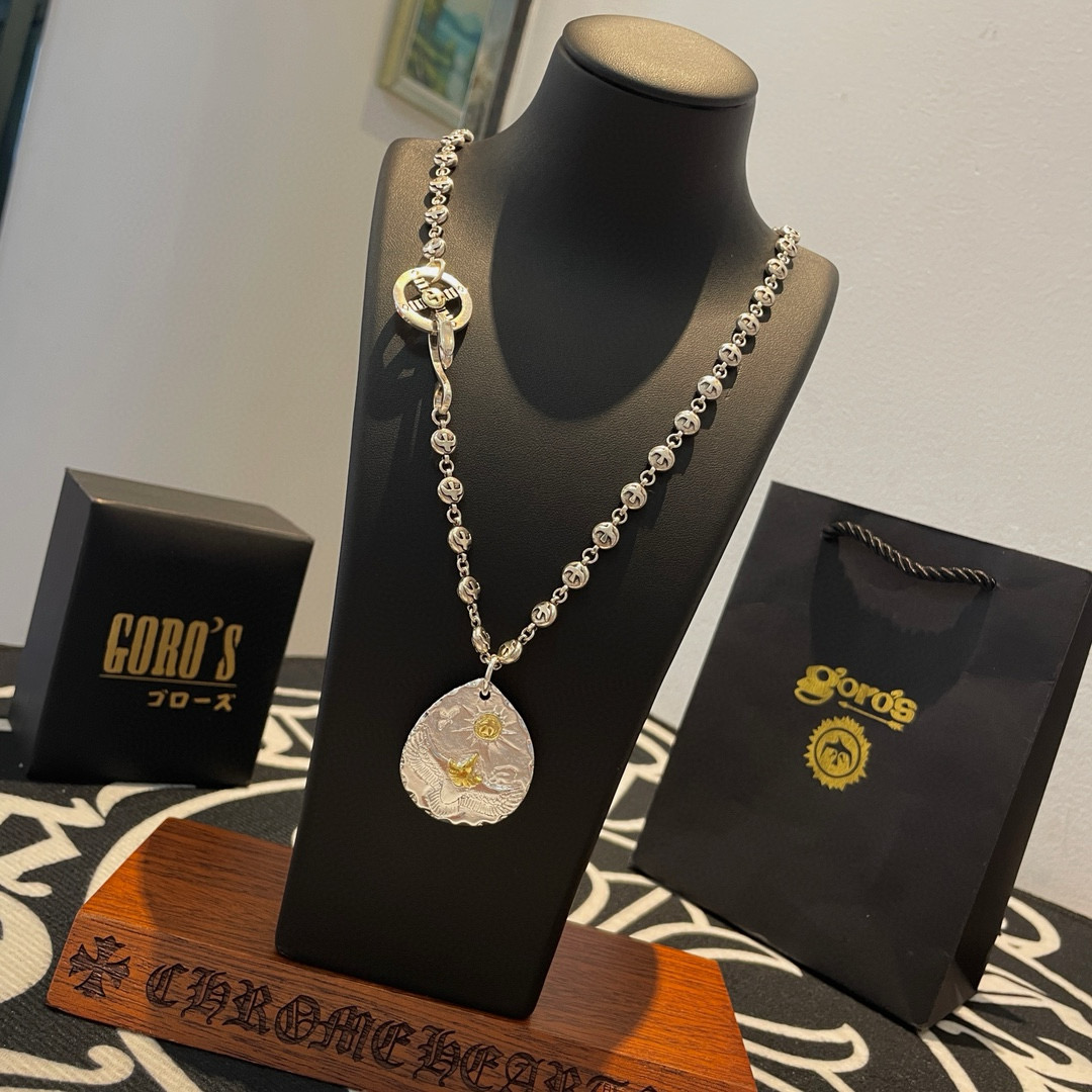 Goro's 新品上架Goro’s高桥吾郎银牌老鹰吊坠 高桥 飞鸟字母项链 认准独家拍摄 主攻高端市场