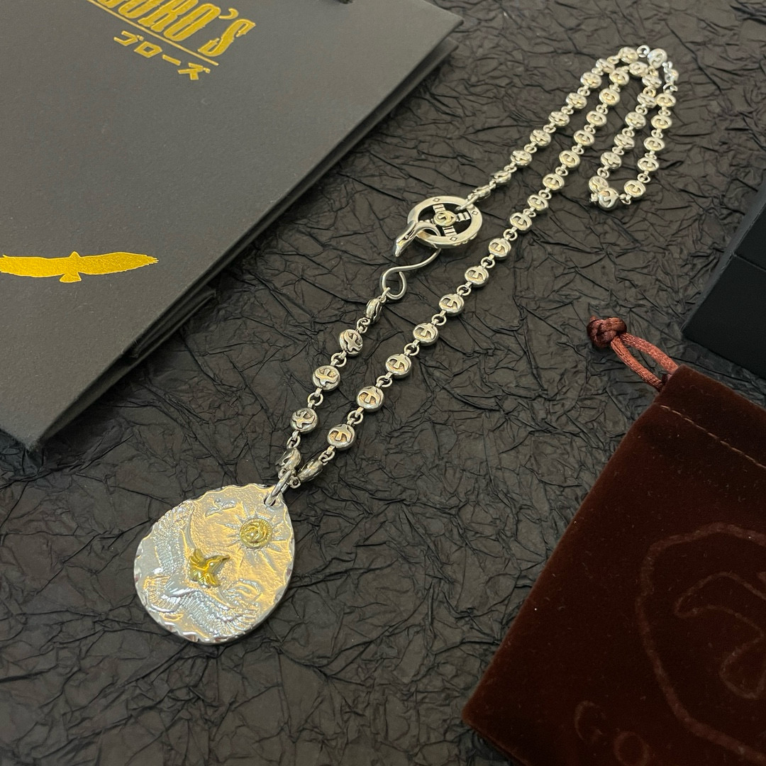 Goro's 新品上架Goro’s高桥吾郎银牌老鹰吊坠 高桥 飞鸟字母项链 认准独家拍摄 主攻高端市场