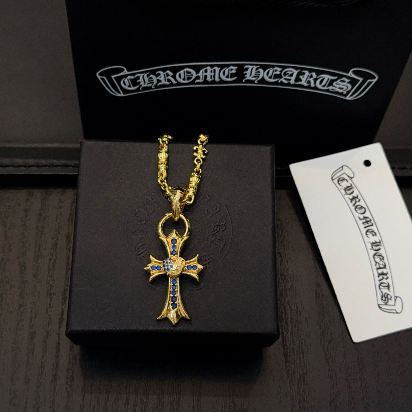 Chrome Hearts 新款【 品质】Chrome Hearts克罗心黄金色字母项链