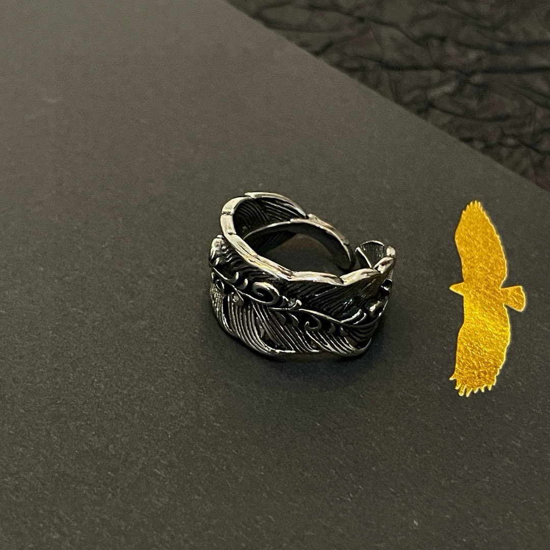 Goro's 新品上架Goro’s高桥吾郎羽毛开口戒指