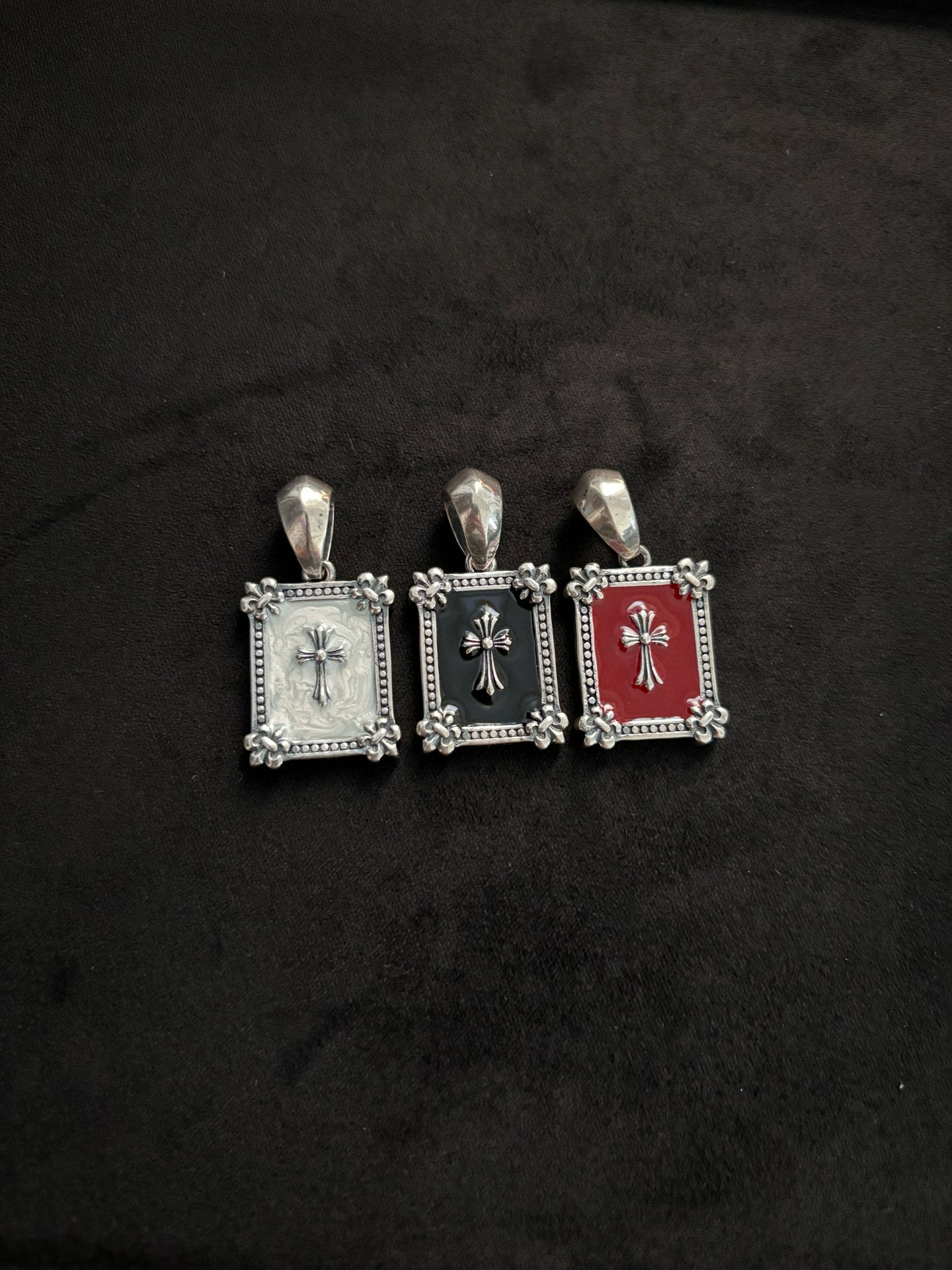 NO:763337,Chrome heart cross drip glaze necklace, fine jewelry, chrome hearts, necklace19860909克罗心十字架滴釉项链,饰品精品,chrome hearts,necklace,Jewelry